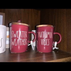 Rae Dunn sweater weather autumn vibes mugs